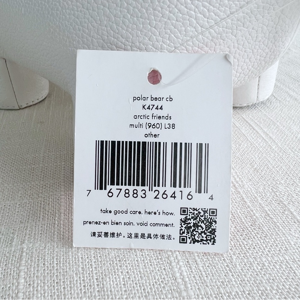 NWT Kate Spade New York Arctic Friends Polar Bear Crossbody Leather Bag - Picture 8 of 12